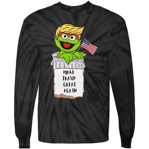 Trump Garbage Tie-Dye Long Sleeve Shirt