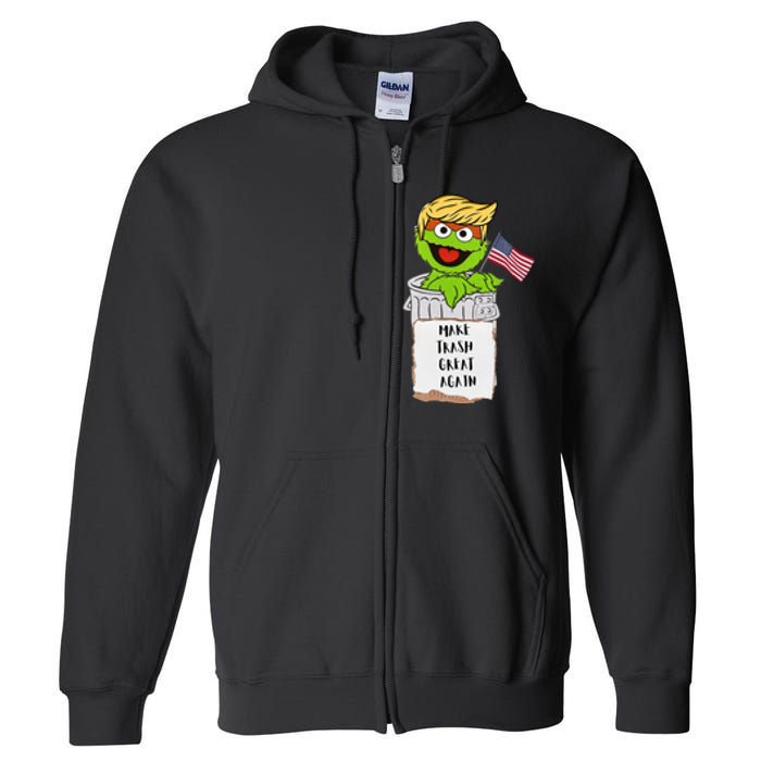 Trump Garbage Full Zip Hoodie