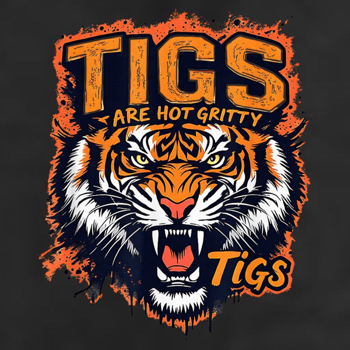 Tigers Gritty Tigs Gritty Tigers 7 Panel Mesh Trucker Snapback Hat
