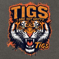 Tigers Gritty Tigs Gritty Tigers Cotton Canvas Backpack