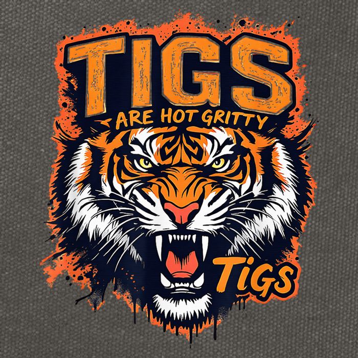 Tigers Gritty Tigs Gritty Tigers Cotton Canvas Backpack