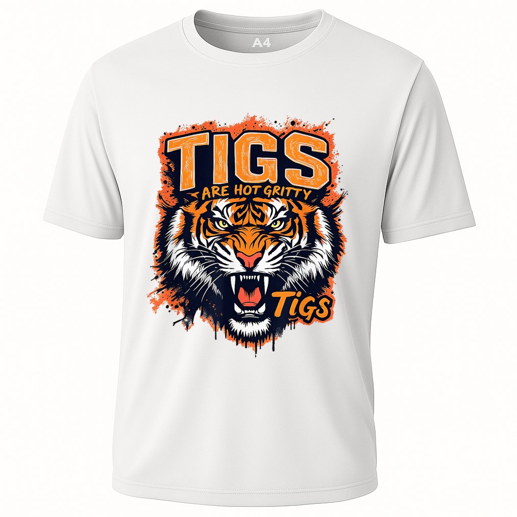 Tigers Gritty Tigs Gritty Tigers Cooling Performance Crew T-Shirt