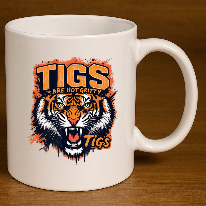 Tigers Gritty Tigs Gritty Tigers 11oz C Handle Ceramic Mug