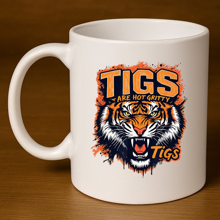 Tigers Gritty Tigs Gritty Tigers 11oz C Handle Ceramic Mug