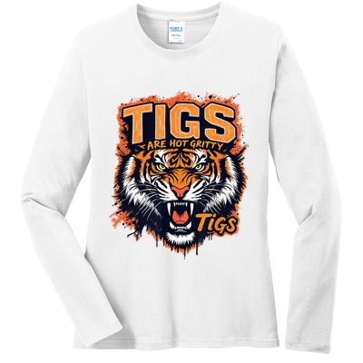 Tigers Gritty Tigs Gritty Tigers Ladies Long Sleeve Shirt