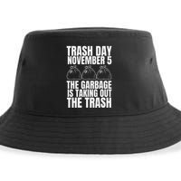 Trump Garbage Trash Day November 5 Garbage Taking Out Trash Sustainable Bucket Hat