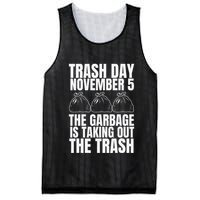 Trump Garbage Trash Day November 5 Garbage Taking Out Trash Mesh Reversible Basketball Jersey Tank
