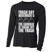 Trump Garbage Trash Day November 5 Garbage Taking Out Trash Cooling Performance Long Sleeve Crew