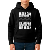 Trump Garbage Trash Day November 5 Garbage Taking Out Trash Kids Hoodie