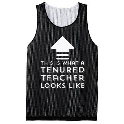 Tenure Gifts Tenured Teacher Gifts Wo Funny Tenure Mesh Reversible Basketball Jersey Tank