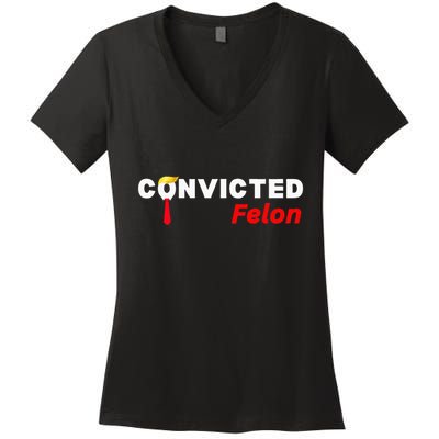 Trump Guilty Trump Mugshot Prison Women's V-Neck T-Shirt