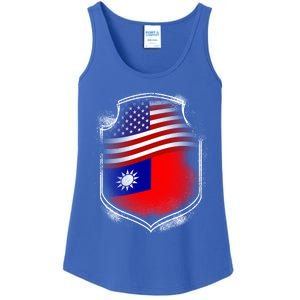 Taiwan Gift Taiwan Usa Flags Taiwanese American Proud Gift Ladies Essential Tank