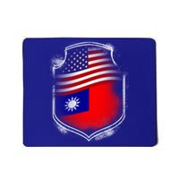 Taiwan Gift Taiwan Usa Flags Taiwanese American Proud Gift Mousepad