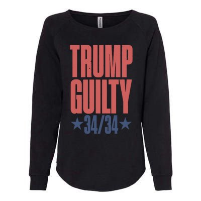 Trump Guilty Trump Convicted Womens California Wash Sweatshirt