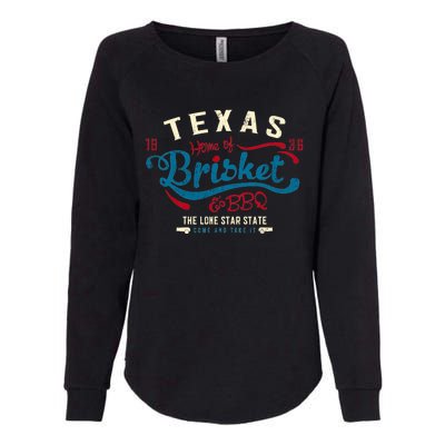 Texan Grillmaster: Texas Bbq Brisket Texas Independence Day Gift Womens California Wash Sweatshirt