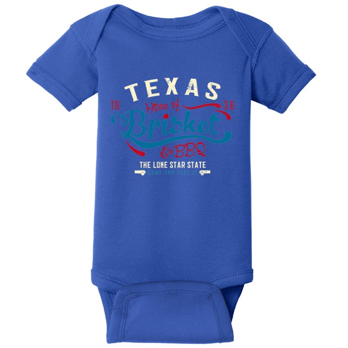 Texan Grillmaster: Texas Bbq Brisket Texas Independence Day Gift Baby Bodysuit