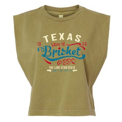 Texan Grillmaster: Texas Bbq Brisket Texas Independence Day Gift Garment-Dyed Women's Muscle Tee