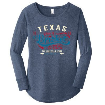 Texan Grillmaster: Texas Bbq Brisket Texas Independence Day Gift Women's Perfect Tri Tunic Long Sleeve Shirt