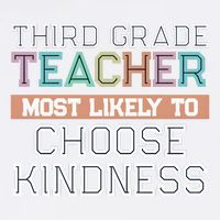 Third Grade Teacher Most Likely To Choose Kind Garment-Dyed Sweatshirt