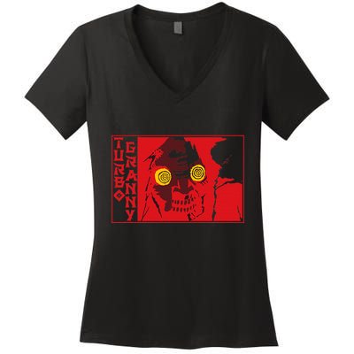 Turbo Granny Women's V-Neck T-Shirt