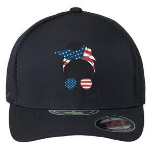 Trump Girl | Trump 2024 Election Gifts Flexfit Unipanel Trucker Cap