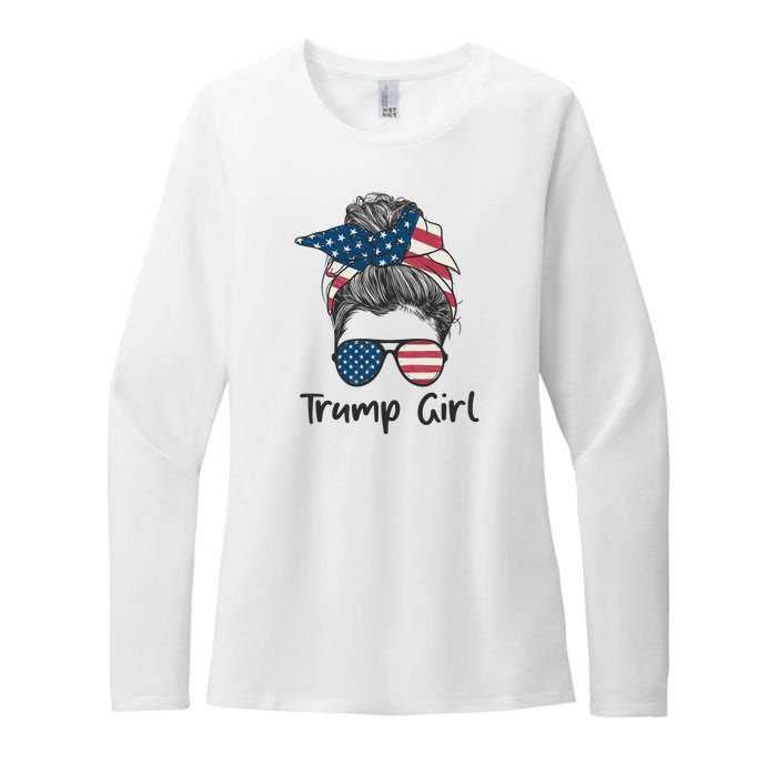 Trump Girl | Trump 2024 Election Gifts Womens CVC Long Sleeve Shirt