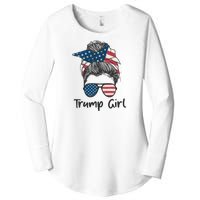 Trump Girl | Trump 2024 Election Gifts Women's Perfect Tri Tunic Long Sleeve Shirt