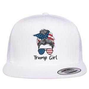 Trump Girl | Trump 2024 Election Gifts Flat Bill Trucker Hat