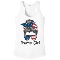 Trump Girl | Trump 2024 Election Gifts Ladies PosiCharge Competitor Racerback Tank