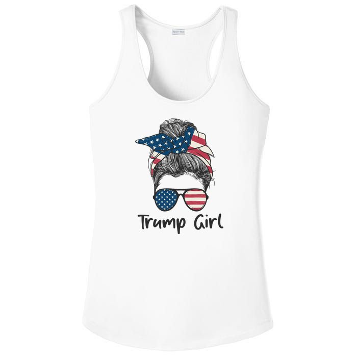 Trump Girl | Trump 2024 Election Gifts Ladies PosiCharge Competitor Racerback Tank