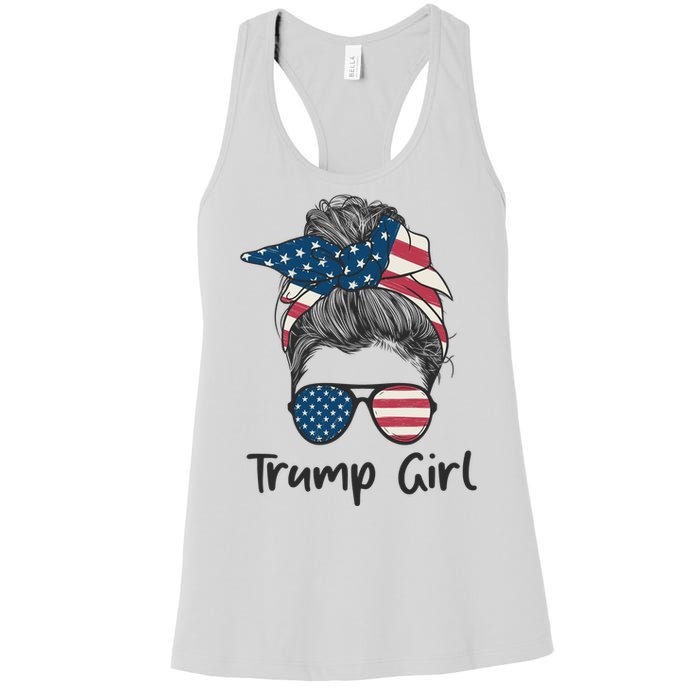 Trump Girl | Trump 2024 Election Gifts Women's Racerback Tank