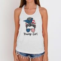 Trump Girl | Trump 2024 Election Gifts Women's Knotted Racerback Tank