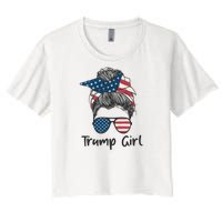 Trump Girl | Trump 2024 Election Gifts Women's Crop Top Tee