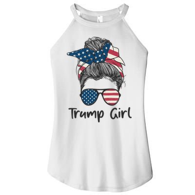 Trump Girl | Trump 2024 Election Gifts Women's Perfect Tri Rocker Tank