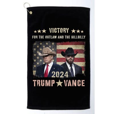 Thank God Trump Vance Victory We Won Inauguration Souvenir Platinum Collection Golf Towel