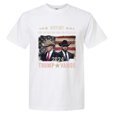 Thank God Trump Vance Victory We Won Inauguration Souvenir Garment-Dyed Heavyweight T-Shirt