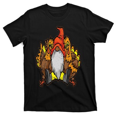 Turkey Gnome Thanksgiving Day Cool Fall Autumn T-Shirt