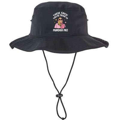 These Gays! They're Trying to Murder Me! Funny Quote Bucket Hat