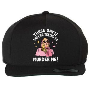 These Gays! They're Trying to Murder Me! Funny Quote Wool Snapback Cap