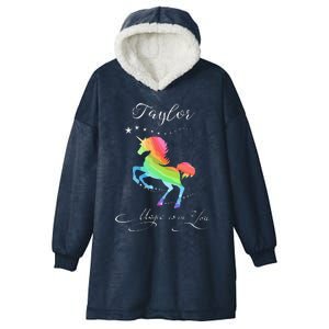 Taylor Gift Taylor Horse Rainbow Hooded Wearable Blanket