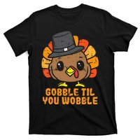 Turkey Gobble Till You Wobble Baby  Thanksgiving T-Shirt