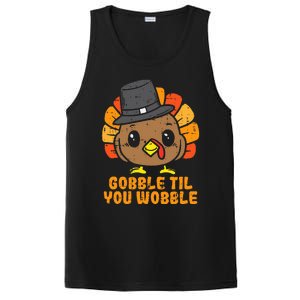 Turkey Gobble Till You Wobble Baby  Thanksgiving PosiCharge Competitor Tank