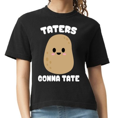 Taters Gonna Tate Funny Potato Comfort Colors Boxy T-Shirt