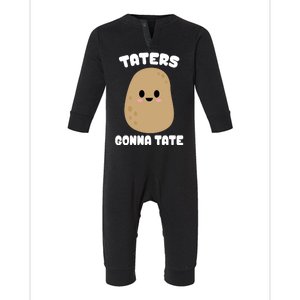 Taters Gonna Tate Funny Potato Infant Fleece One Piece