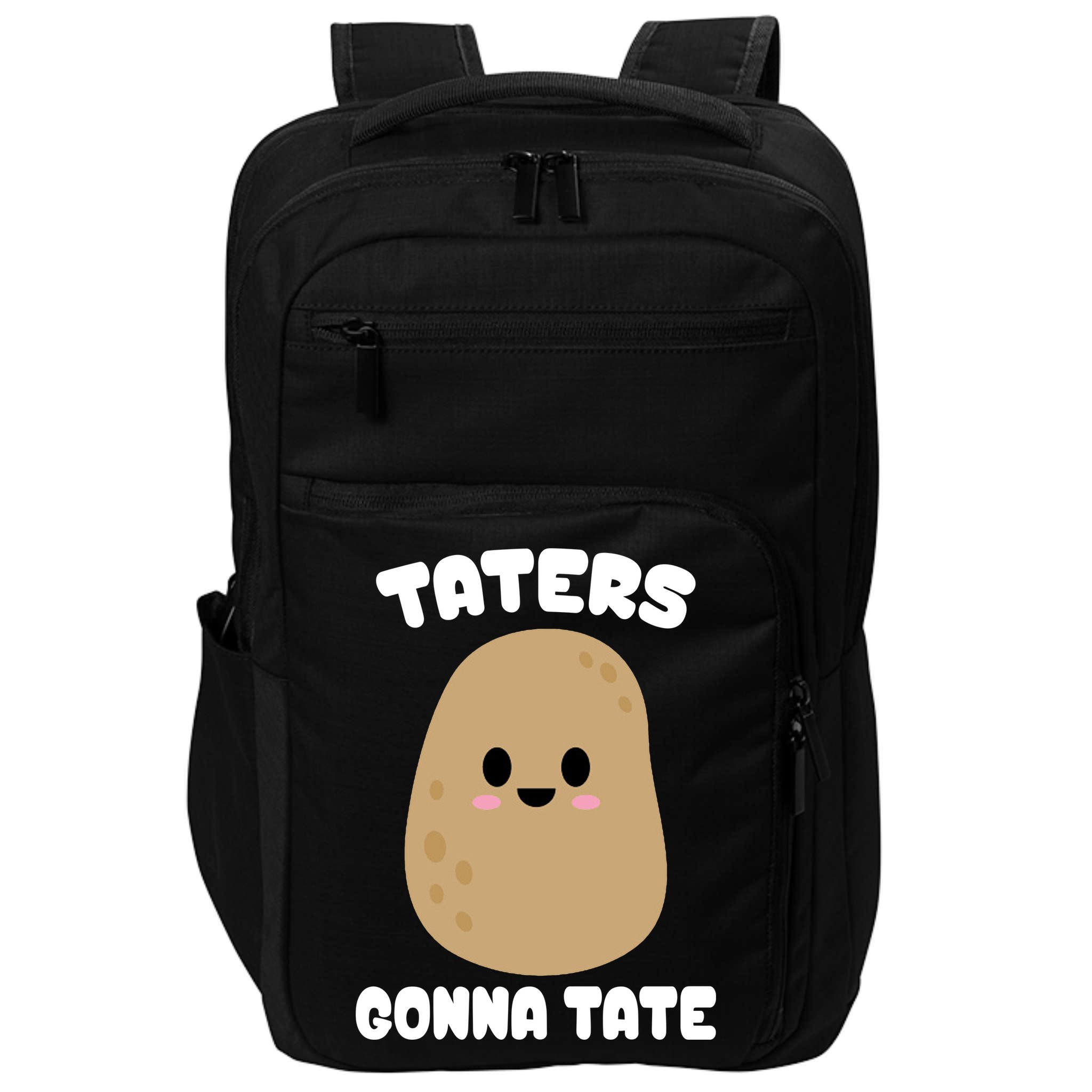Taters Gonna Tate Funny Potato Impact Tech Backpack