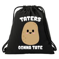 Taters Gonna Tate Funny Potato Drawstring Bag