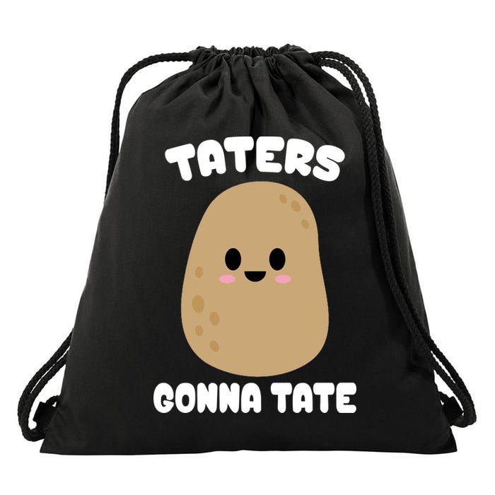 Taters Gonna Tate Funny Potato Drawstring Bag