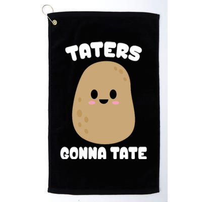 Taters Gonna Tate Funny Potato Platinum Collection Golf Towel