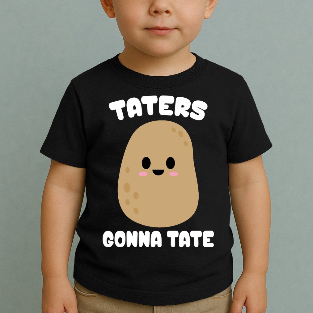 Taters Gonna Tate Funny Potato Toddler T-Shirt
