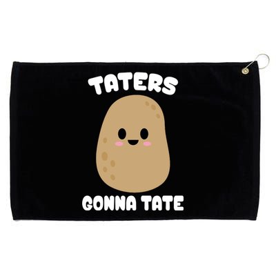 Taters Gonna Tate Funny Potato Grommeted Golf Towel